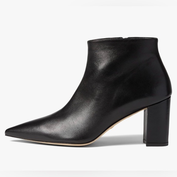 NEW STUART WEITZMAN 75 ZIP ANKLE BOOTIE  IN BLACK 38 7.5 - Picture 2 of 11